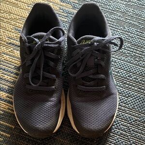 Asics Kids Dark Navy Athletic Running Shoes